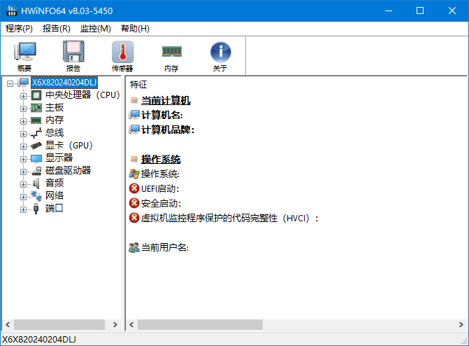 HWiNFO(专业系统信息检测工具) v8.21.5645 中文绿色版-酷软